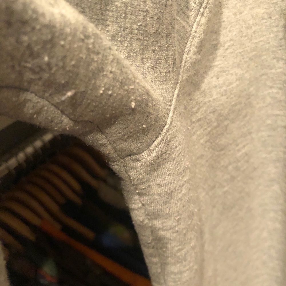 Heather gray champion crew neck sweatshirt sz l - Picture 4 of 4
